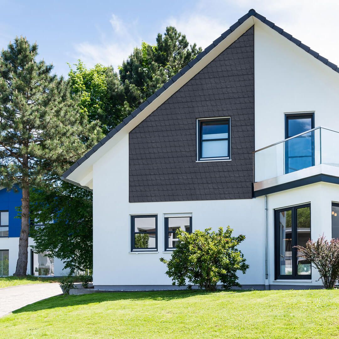 Giebelverkleidung in Schieferoptik