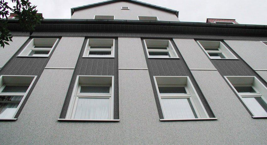 Hausfassade Mehrfamilienhaus Vinylit