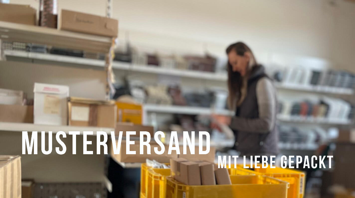Muster mit Liebe gepackt